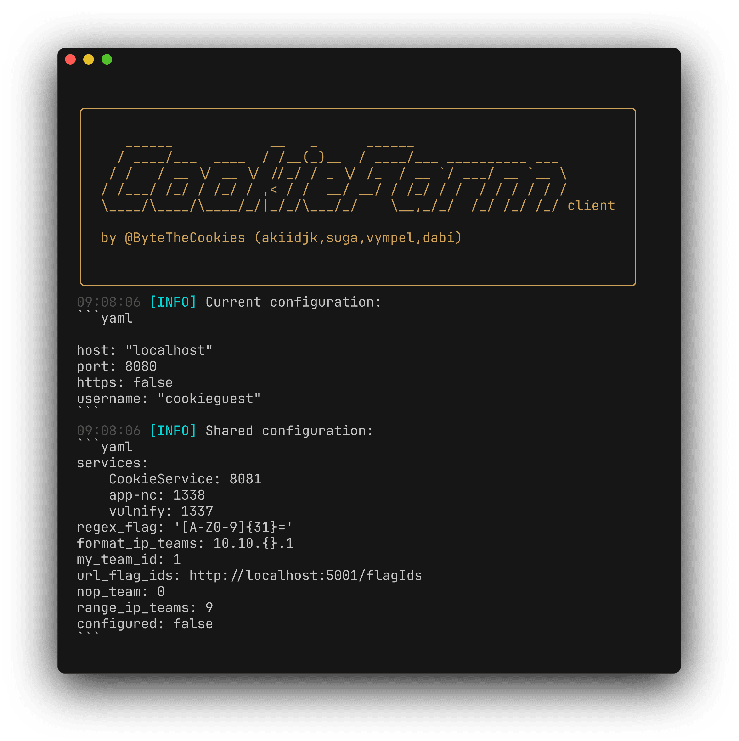 ckc config show example